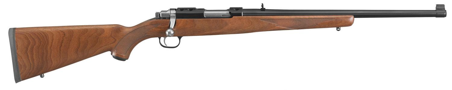 Ruger 77/44 Bolt Action Rifle 7401, 44 Remington Mag, 18.5", American Walnut Stock, Blued Finish, 4 Rds
