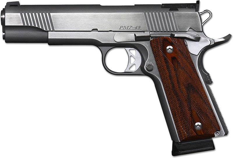Dan Wesson 1911 Pointman Seven *CA Compliant Pistol 01900, 45 ACP, 5", Overall Brushed Stainless Steel Finish, 8 Rds