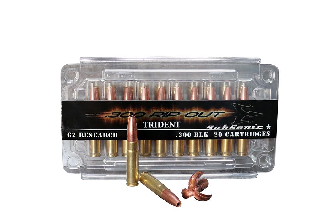 G2 Research Rip Out Subsonic Rifle Ammunition RIPOUT300AA, 300 AAC Blackout...