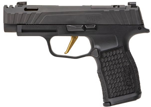 Sig P365 XL Spectre Comp Pistol P365V003, 9mm, 3.1 in TiN Gold Barrel, Polymer Grip, Nitron Finish, X-Ray 3 Sights, 12Rd