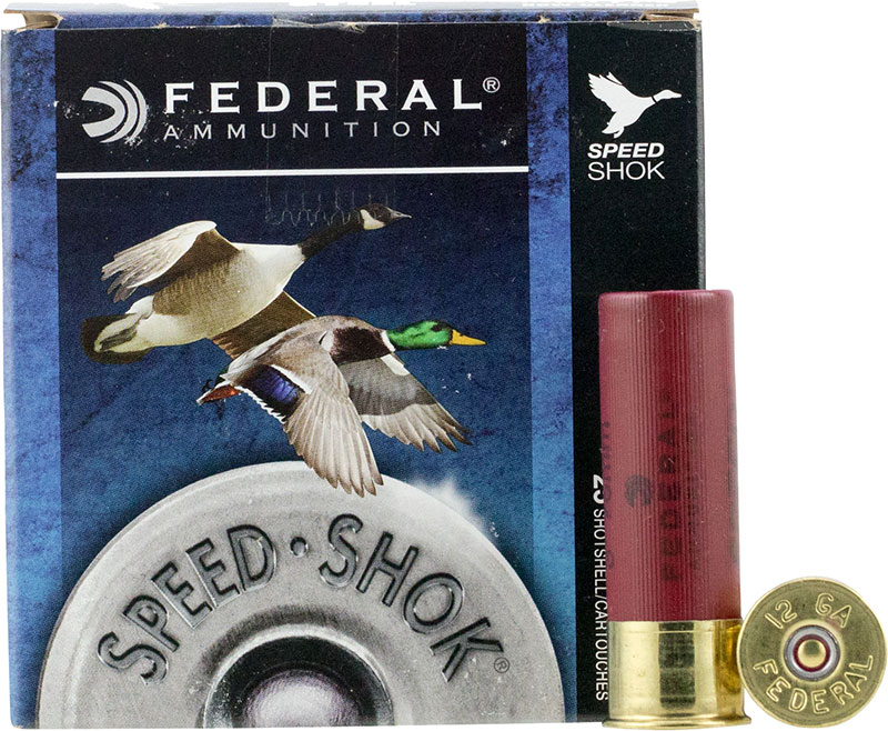 Federal Speed-Shok Shotshells WF1422, 12 Gauge, 3", 1 1/4 oz, 1450 fps, #2 Steel Shot, 25 Rds/bx
