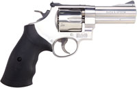 Smith & Wesson M610 Revolver 12463, 10mm, 4", Rubber Grip, Satin Stainless Finish, 6 Rd