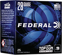 Federal Top Gun Sporting Shotshells TGS282175, 28 Gauge, 2-3/4", 3/4 oz, #7.5 Lead , 1330 fps, 25 Rds/Bx