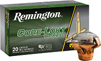 Remington Rifle Ammuntion RT3006A, 30-06 Springfield, Core-Lokt Tipped, 150 GR, 2930 fps, 20 Rd/bx