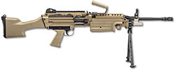 FN Herstal M249S Standard Rifle 46100170, 223 Rem-5.56 NATO, 18.5", Flat Dark Earth Synthetic Stock, Flat Dark Earth Finish, 30 Rd