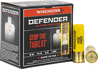 Winchester Ammo Defender Shotshells S202PD25, 20 Gauge, 2-3/4", 7/8 oz, 1145 fps, #2 Lead Buckshot, 10 Rds/box