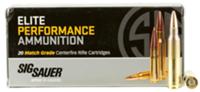 Sig Elite Performance Rifle Ammunition E223M120, 223 Remington, Open Tip Match, 77 GR, 2750 fps, 20 Rd/Bx