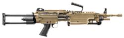 FN Herstal M249S Paratrooper Rifle 56502, 5.56mm, 16.1", Telescoping Black Stock, FDE Finish, 30 Rds