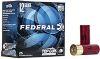 Federal Premium Top Gun Subsonic Target Shotshells TGM12375, 12 Gauge, 2-3/4", 1-1/8 oz, 900 fps, #7.5 Lead Shot, 25 Rds/Bx