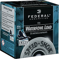 Federal Speed-Shok Steel Shotshells WF1452, 12 Gauge, 2-3/4", 1 1/8 oz, 1500 fps, #2 Shot, 25 Rds/bx