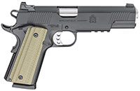 Springfield 1911 Operator Pistol PO9230AOS, 45 ACP, 5", VZ G10 Grips, Black Cerakote Finish, 8 Rds, Optic Ready