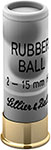 Sellier & Bellot Rubber Ball Shotgun Ammuntion SB12RBB, 12 Gauge, 2-3/4", Rubber Ball, 921 fps, 25 Rd/bx