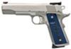 Colt 1911 Gold Cup Pistol O5070XE, 45 Automatic Colt Pistol ACP, 5", Blue G10 Grips, Brushed Stainless Finish, 8 Rds