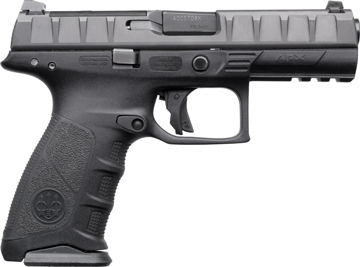 Beretta APX RDO Pistol JAX42170, 40 Smith & Wesson, 4.25", Black Interchangeable Backstrap Grip, Black finish, 15 Rds