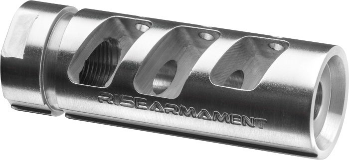 Rise Armament AR15 223 Compensator 1/2x28 Thread, Silver (RA701223SLVR)