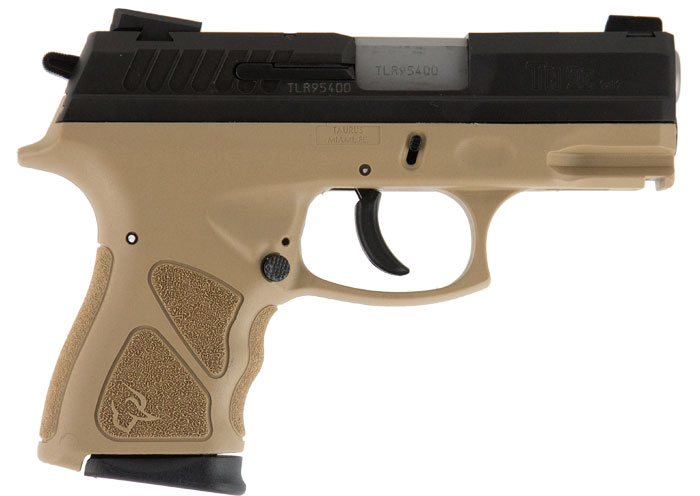 Taurus TH 9c Pistol 1TH9C031T, 9mm Luger, 3.54", FDE Polymer Grip, Black finish, 13 Rds