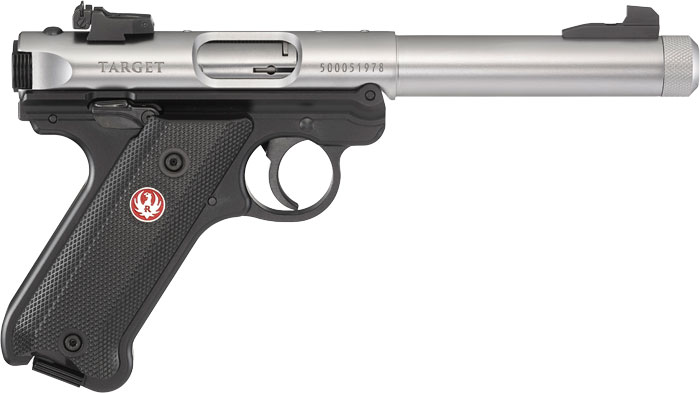Ruger Mark IV Target Pistol 40163, 22 Long Rifle (LR), 5.5", Synthetic Grips, Black Finish, 10 Rds