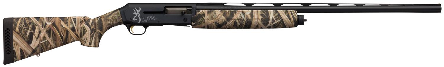 Browning Silver Field Semi-Automatic Shotgun 011418205, 12 Gauge, 26", 3.5" Chmbr, Mossy Oak Shadow Grass Blades Synthetic Stock, Black Finish