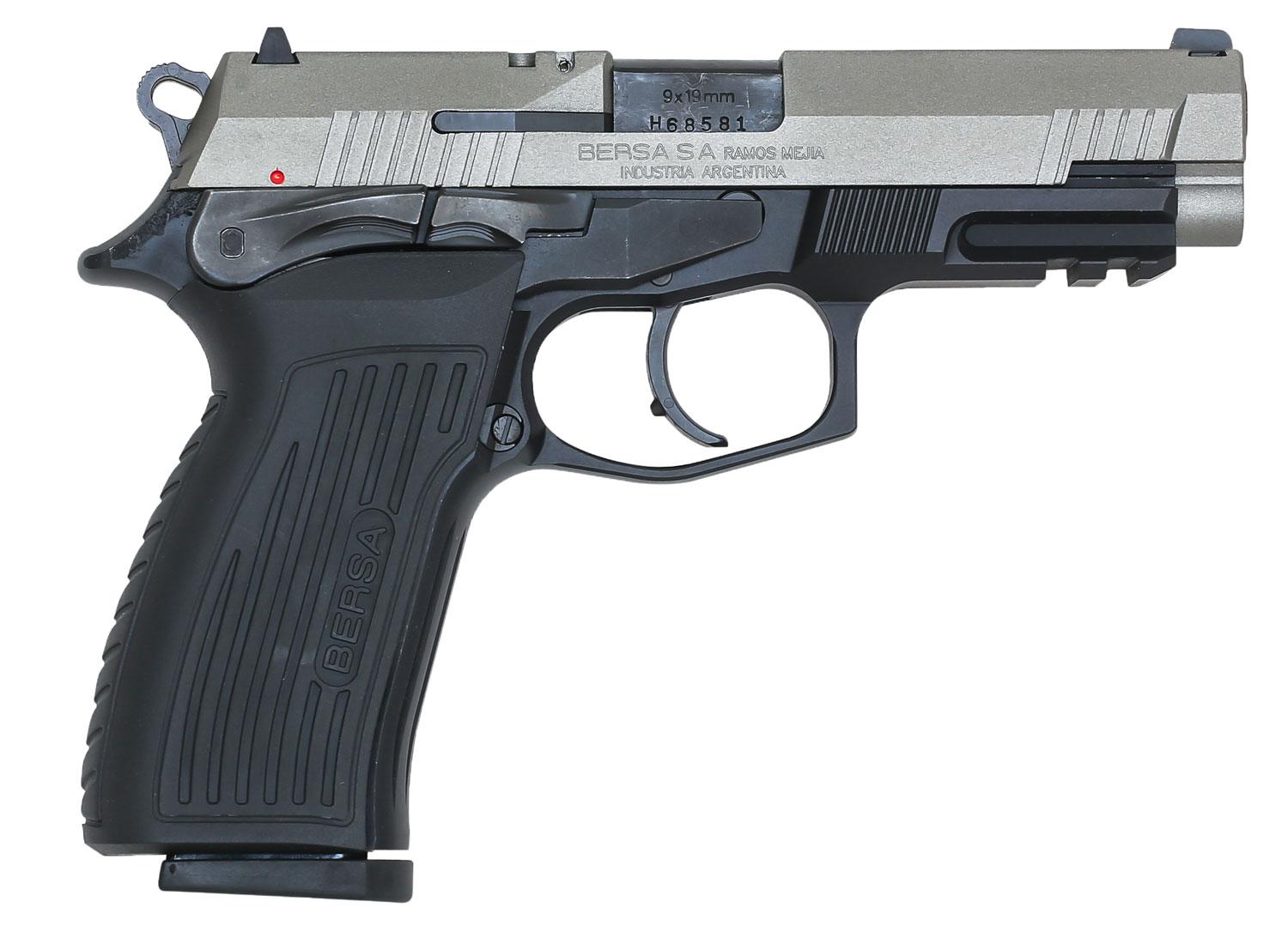Bersa Thunder Pro Pistol TPR9DT, 9mm Luger, 4.25", Black Polymer Grips, Black Finish, 17 Rds