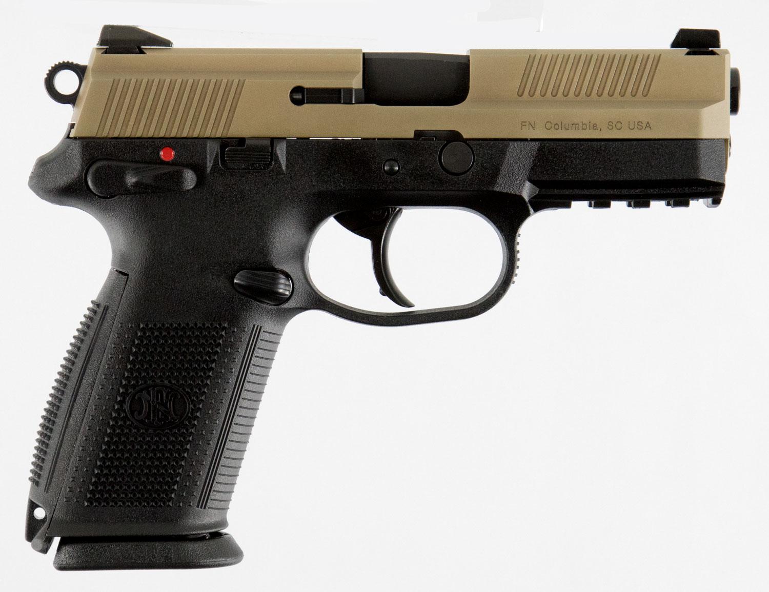 FN Herstal FNX 9 Pistol 66670, 9mm Luger, 4", Black Interchangeable Backstrap Grips, Black Finish, 17 Rds