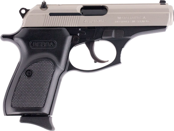 Bersa RDT Pistol T380RDT8, 380 ACP, 3.5", Black Polymer Grip, Black finish, 8 Rds