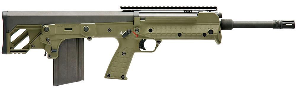 Kel-Tec RFB Forward Ejecting Bullpup Rifle RFB24CERA, 308 Winchester, 24", Black/ OD Green Synthetic Stock, Black Cerakote Finish, 20 Rds