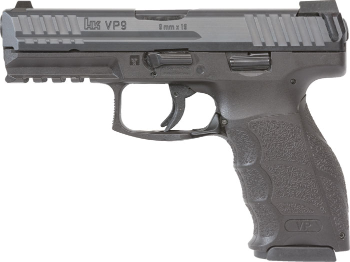 Heckler & Koch VP9 Pistol 700009LEA5, 9mm Luger, 4.09", Black Interchangeable Backstrap Grip, Black finish, 15 Rds
