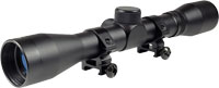 TruGlo Buckline Hunting Scope TG85043XB, 4x, 32mm, 1 in Tube, Matte Black, Duplex Reticle