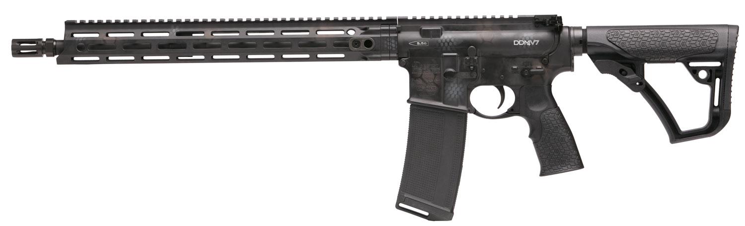 Daniel Defense DDM4 V7 Rifle 02267047, 5.56 NATO, 16", 6-Position Black Stock, Rattlecan Cerakote Finish, 30 Rds