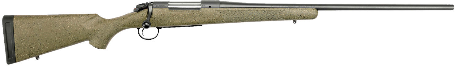 Bergara B-14 Hunter Rifle B14S107, 7mm-08 Remington, 22", Green Synthetic Stock, Blued Finish, 4 Rds