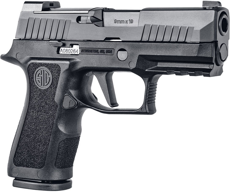 Sig P320 X-Compact Pistol 320XC9BXR3R2, 9mm Luger, 3.6", Black Polymer Grips, X-ray Sights, 15 Rds