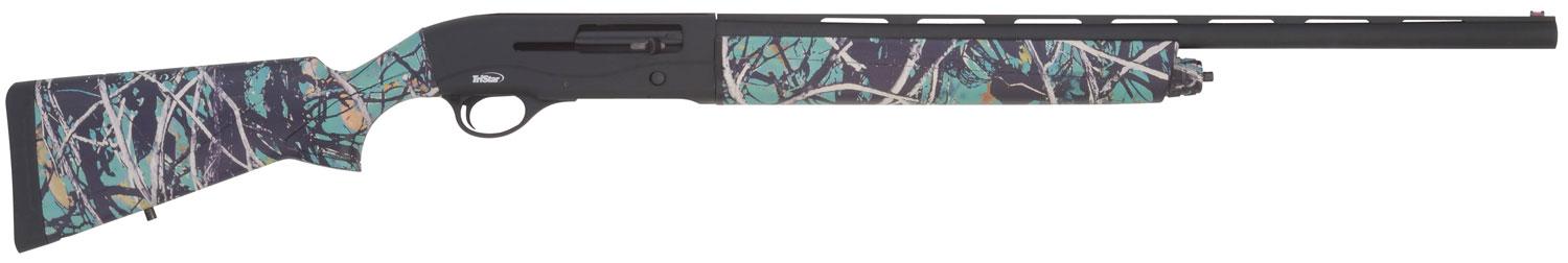 Tristar Raptor Semi-Automatic Shotgun 207, 20 Gauge, 24", 3" Chmbr, Muddy Girl Serenity Stock, Blued Finish