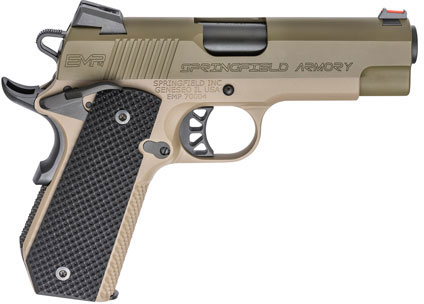Springfield EMP4 Conceal Carry Pistol PI9229GF, 9mm Luger, 4", Black G10 Grips, OD Green, 9 Rds
