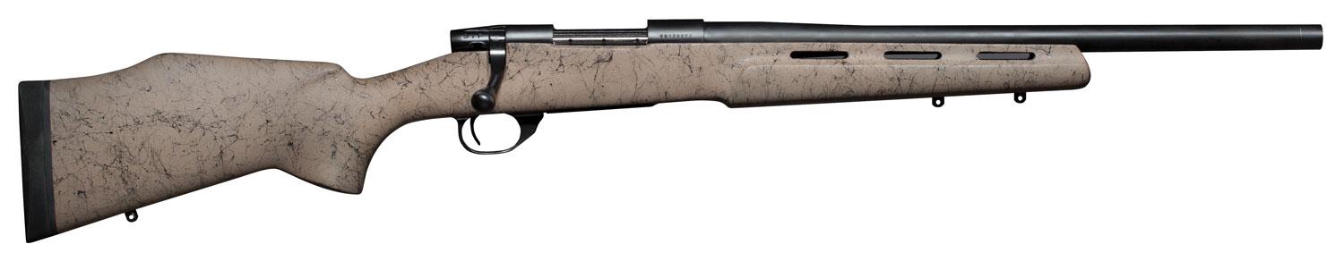 Weatherby Vanguard H-BAR RC Rifle VDN65CMROT, 6.5 Creedmoor, 20", Tan w/Black Web Synthetic Stock, Blued Finish, 4 Rds