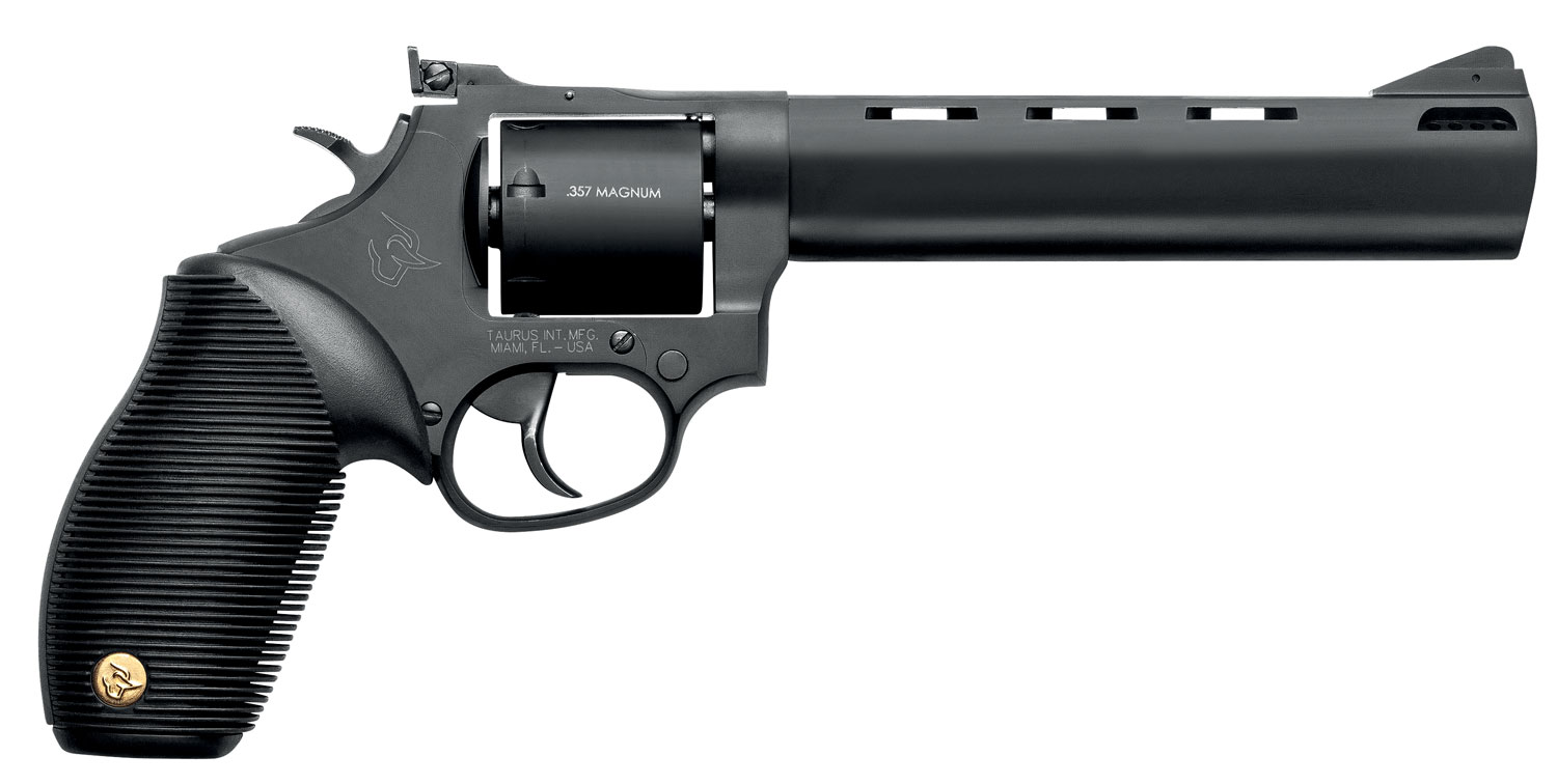 Taurus 692 Revolver 2692061, 38 Special +P/357 Mag/9mm Luger, 6.50", Black Ribber Grip, Matte Black Finish, 7 Rd