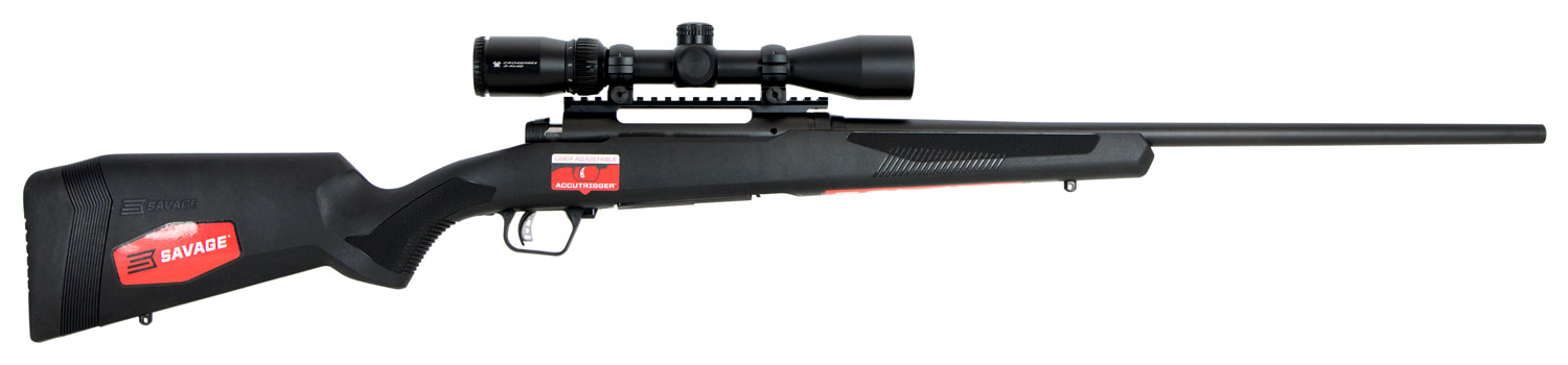Savage 110 Apex Hunter XP Left-Handed Bolt Action Rifle 57326, 7mm Rem Mag, 24", 3-9x40 Scope, Black Synthetic Stock, Black Finish, 3 Rds