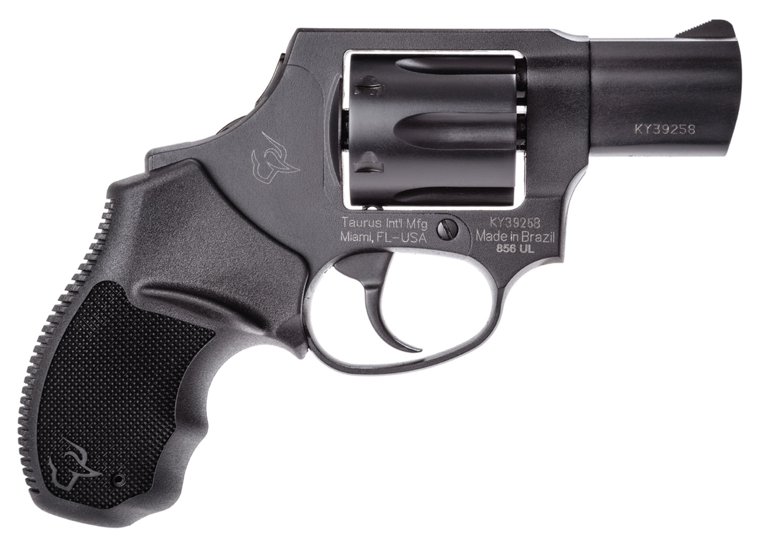 Taurus 856 Revolver 2856021CH, 38 Spl +P, 2", Black Rubber Grip, Matte Black Finish, 6 Rd