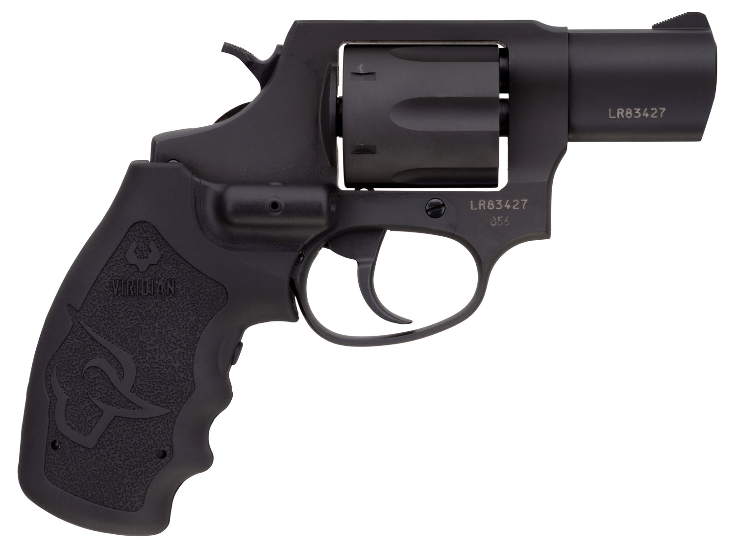Taurus 856 Revolver 2856021VL, 38 Special, 2", Black Polymer w/Viridian Laser Grip, Matte Black Finish, 6 Rd