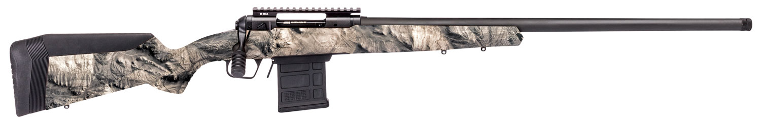 Savage 110 Ridge Warrior Bolt Action Rifle 23200, 308 Win, 24", Camo Synthetic Stock, Gunsmoke Gray PVD Finish, 10 Rds