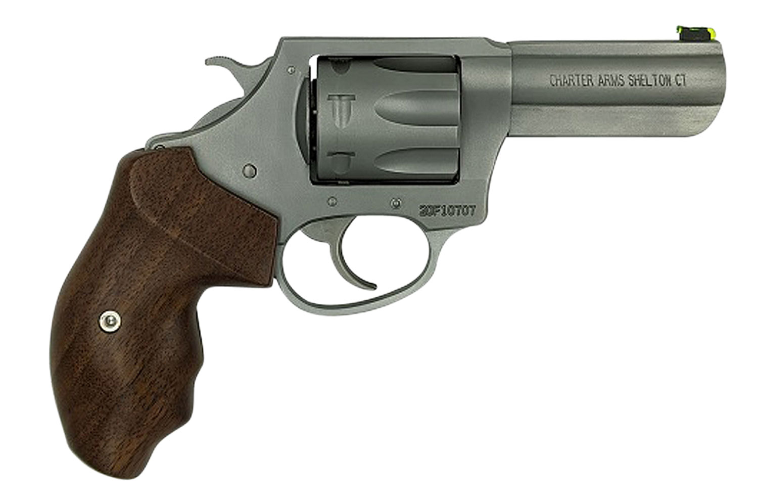Charter Arms Professional IV Revolver 73230, 32 H&R Mag, 3", Wood Grip, Stainless Finish, 7 Rd