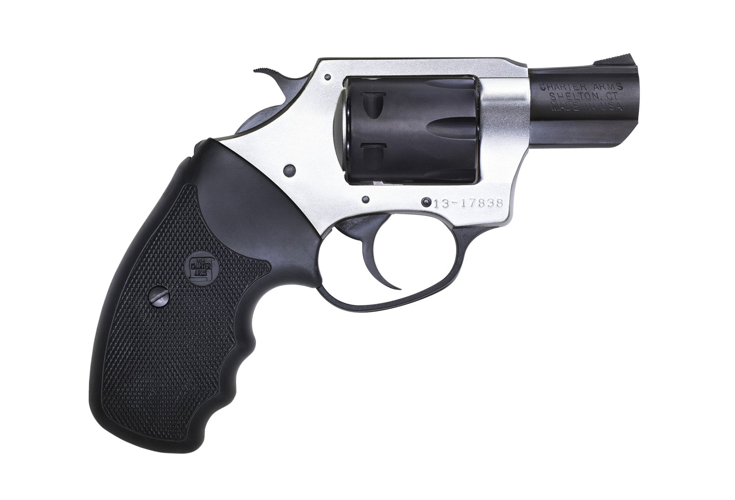 Charter Arms Pathfinder Lite Revolver 52329, 22 Mag, 2", Black Rubber Grip, Black Finish, 6 Rd