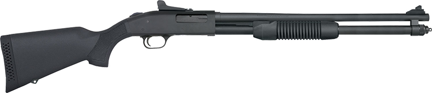 Mossberg 590 Persuader Shotgun 50699, 20 Gauge, 20", 3" Chmbr, Compact Stock, Matte Blued Finish, 8 Rds