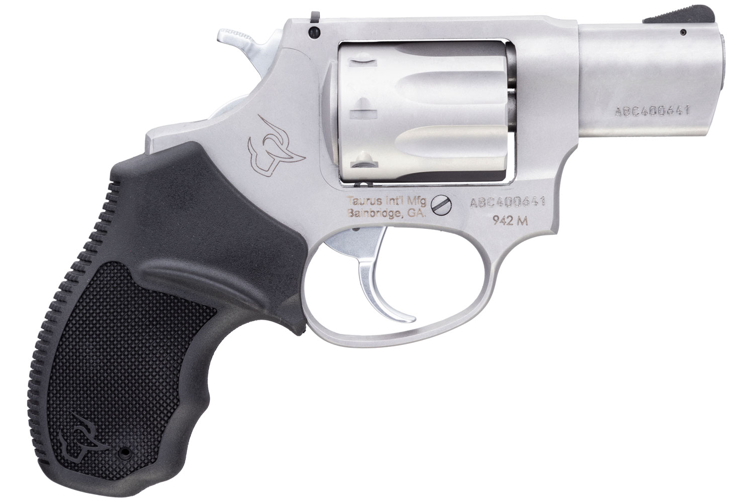 Taurus 942 Revolver 2942M029, 22 WMR, 2", Black Polymer Grip, Matte Stainless Finish, 8 Rd