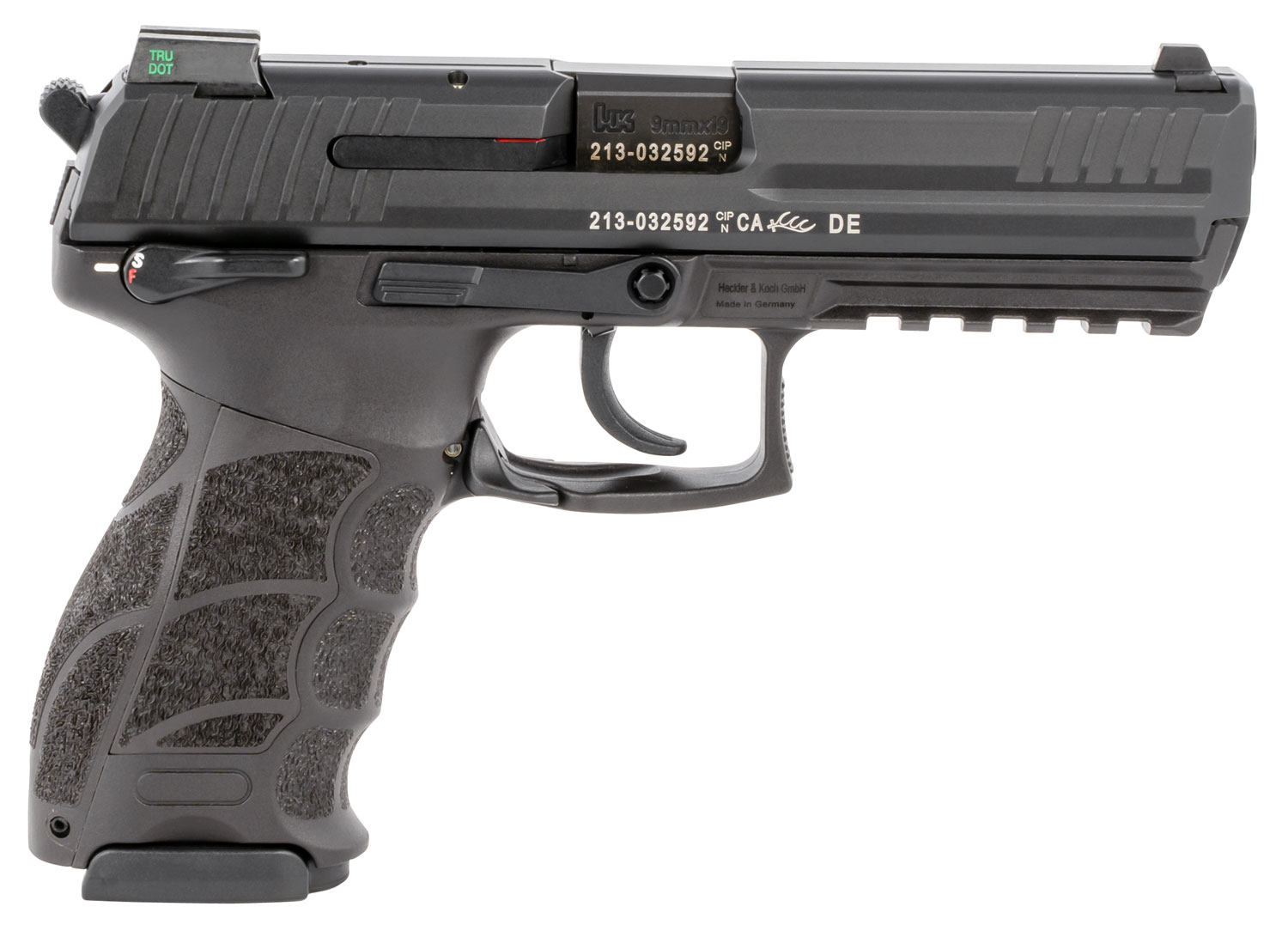 Heckler & Koch P30L V3 DA/SA Pistol 81000124, 9mm Luger, 4.45", Black Grips, Black Finish, 17 Rds