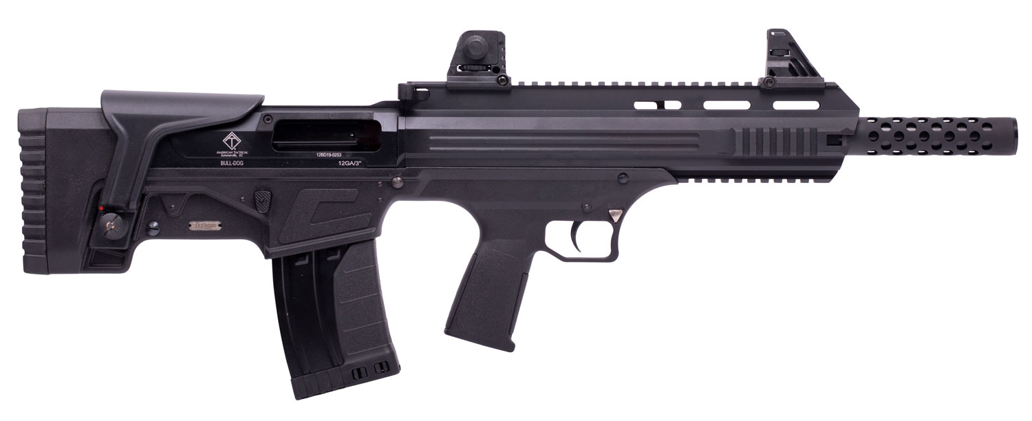 ATI Bulldog Tactical Shotgun ATIG20BDB, 20 Gauge, 16", 3" Chmbr, Fixed Synthetic Bullpup Stock, 5+1 Rds