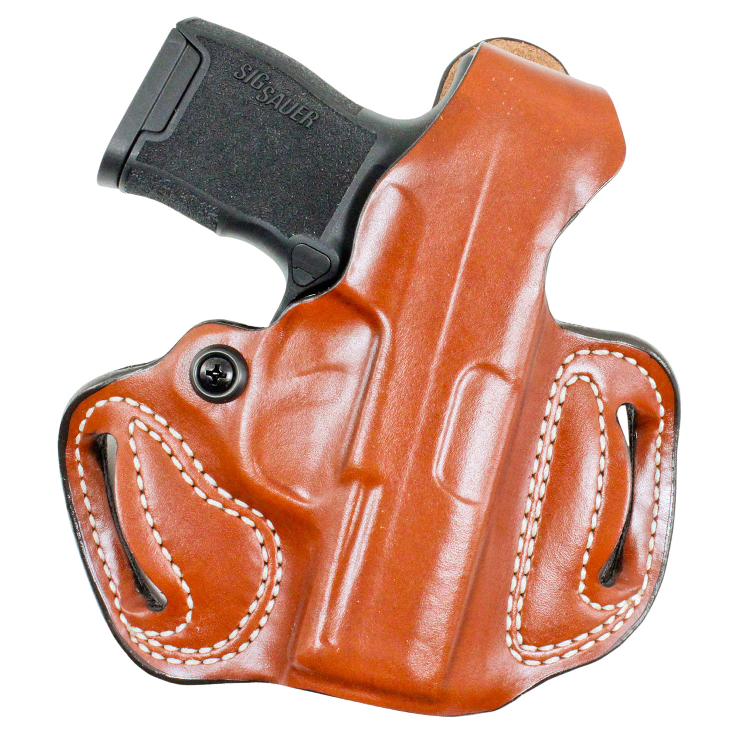 Desantis Gunhide 085TAY1Z0 Thumb Brake Mini Slide Tan Saddle Leather OWB Springfield XD-S 3.3" Right Hand
