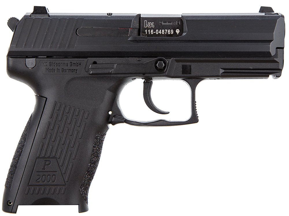 Heckler & Koch P2000 V3 DA/SA Pistol 81000041, 9mm Luger, 3.66", Black Grips, Black Finish, 13 Rds