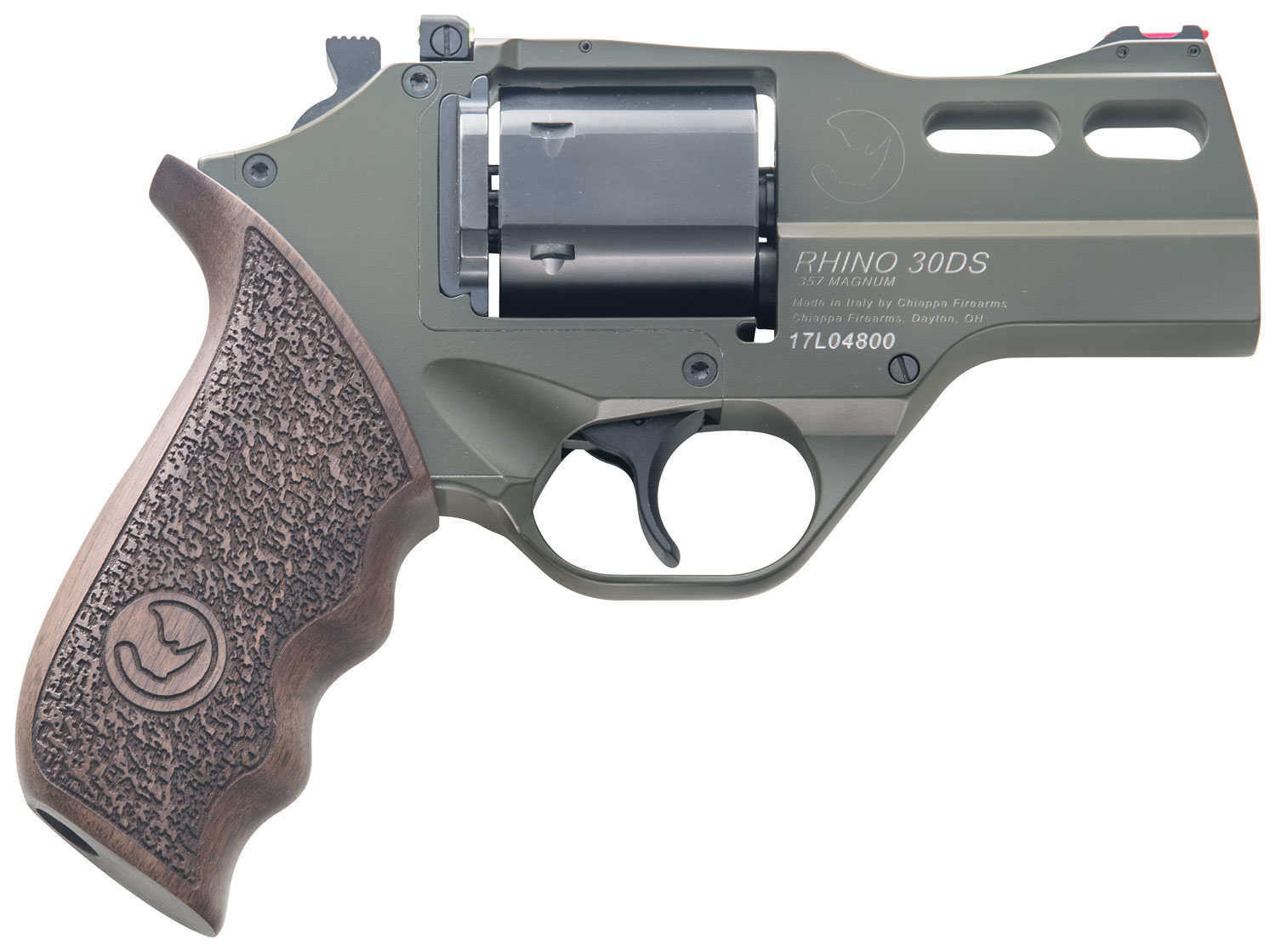 Chiappa Rhino Revolver CF340285, 357 Mag, 3", Walnut Grips, Blued Finish, 6 Rd