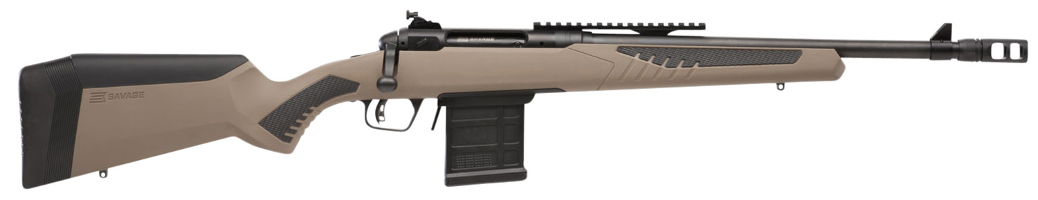 Savage 110 Scout Bolt Action Rifle 57026, 308 Win, 16.50", Tan Synthetic Stock, Black Finish, 10 Rds