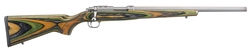 Ruger 77/22 Rifle 7226, 22 Hornet, 18.50", Green Mountain Laminate, Stainless Steel Finish, 6 Rds